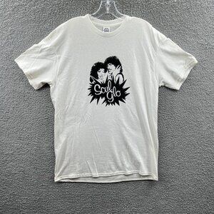 Soul Glo Womens Top Large‎ White Coming to America Parody 80s Retro Tee Shirt